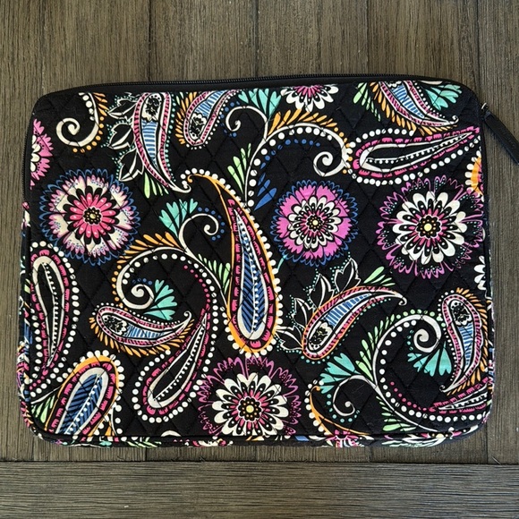 Vera Bradley Colorful Paisley Floral Laptop Sleeve EUC - Picture 2 of 6